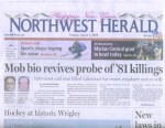 Northwest Herald Article Front Page - January 1, 2009