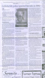 Full Page Article in Northwest Herald - January 1, 2009