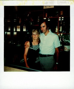 My mother and father, Ron and Kathy Scharff at our bar the PM Pub in 1977.