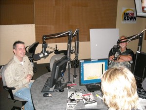 Frank Cullotta, Heidi Harris, and Paul Scharff at the Heidi Harris Show, KDWN Radio, Las Vegas, NV. June, 2009.