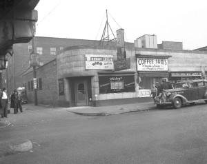 Mickey's Miracle Bar the scene of a triple-murder committed by Larry Neumann June 8th, 1956, Observe the shot out window in the front door.