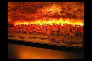 Image of the Great Chicago Fire of October 10th, 1871.