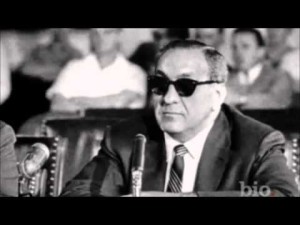 Tony Accardo testifying at the Kefauver Hearings